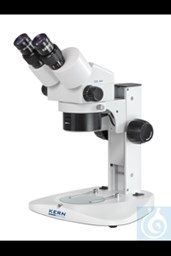 Bild von Stereo-Zoom Mikroskop Binokular, Greenough; 0,75-5,0x; HSWF10x23; 0,21W LED